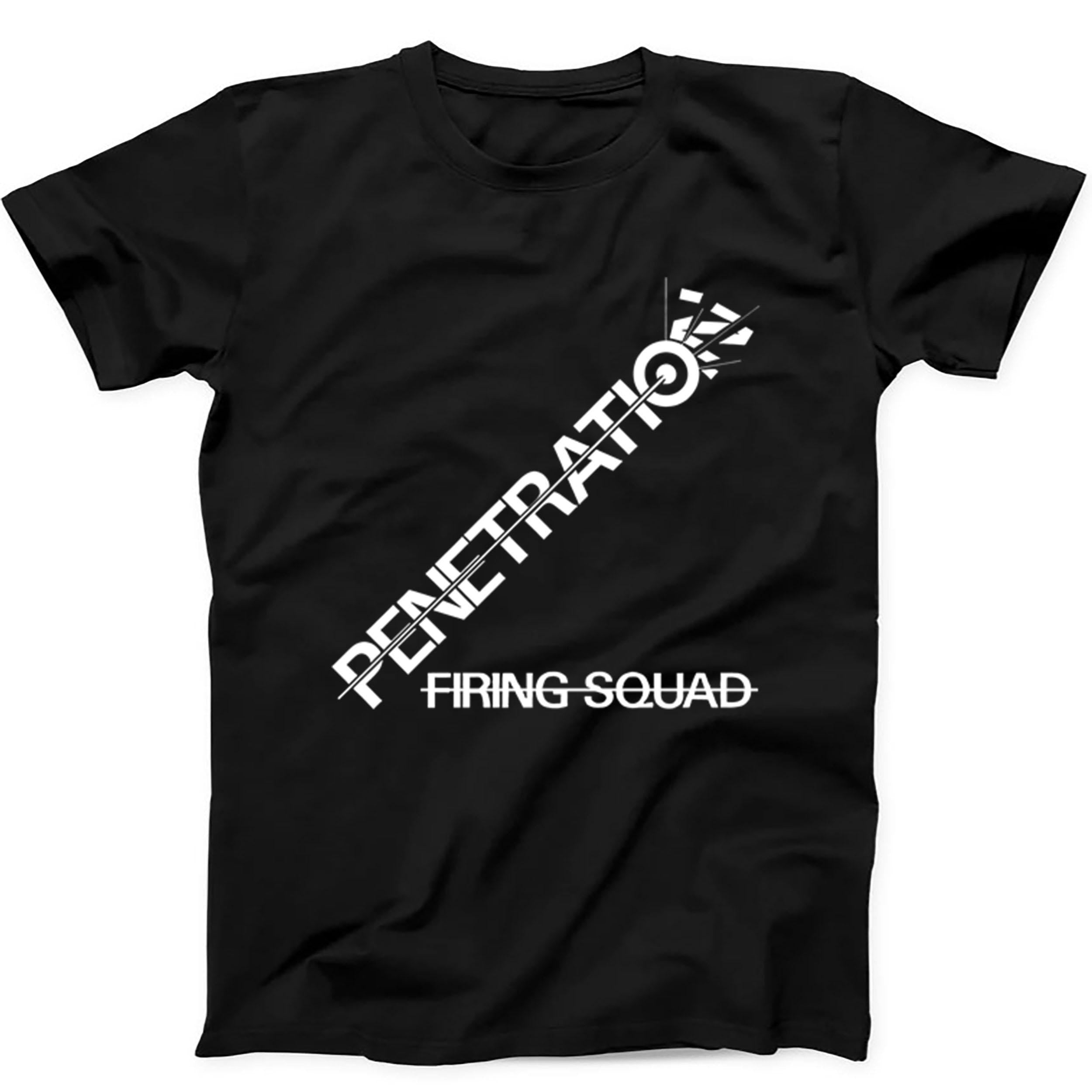 Penetration Firing Squad Punk Rock Music Gift Tee Black T Shirt 565
