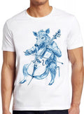 Boar Playing Cello Sketch Humorous Hilarious Witty Humor Funny Meme Gift Tee Gamer Cult Music T Shirt 2202