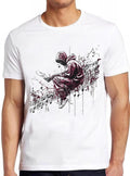 Street Artist Sitting On Notes Sketch Humorous Hilarious Witty Funny Music Gift Tee T Shirt 2236