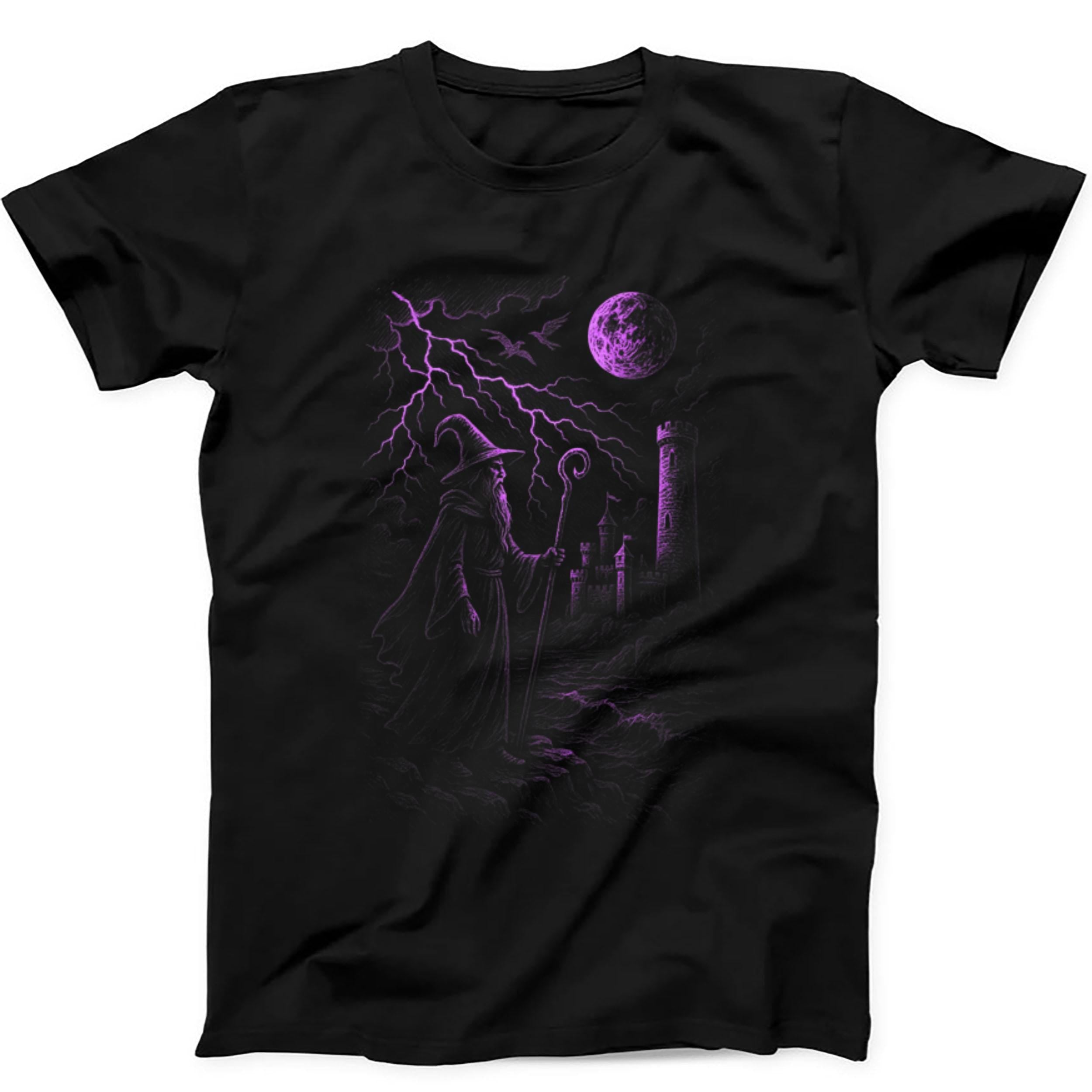 Wizard Magic Mystical Doom Medieval Theme Dragon Witchy Spell Casting Warlock Magical Hilarious Funny Meme Gift Tee Cult Black T Shirt 445