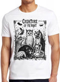 Creature Of The Night Possum Raccoon Armadillo Turtle Creepy Unusual Occult Weird Humorous Hilarious Witty Funny Music Gift Tee T Shirt 2387