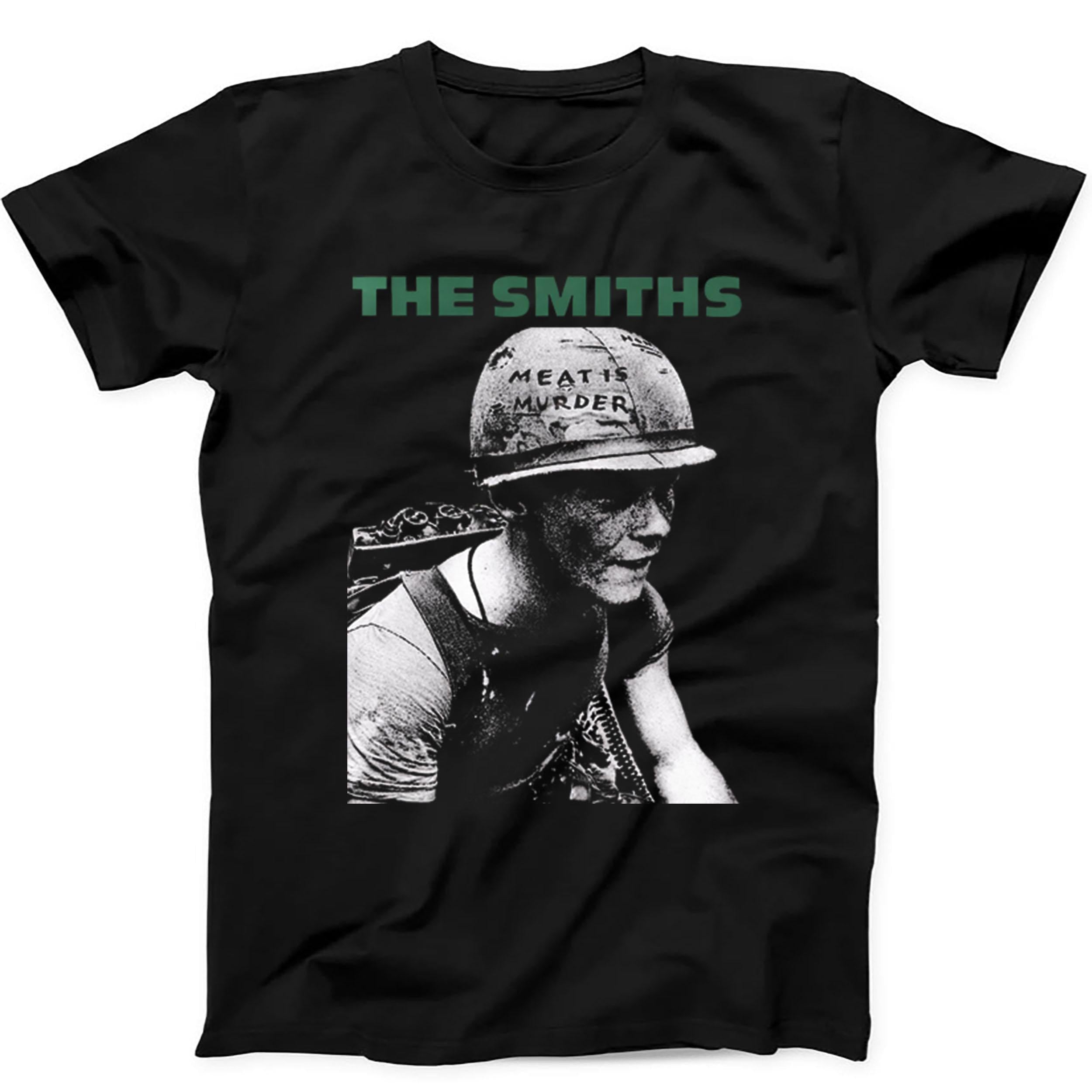 The Smiths Meat Is Murder Punk Rock Retro Music Gift Tee Black T Shirt B18