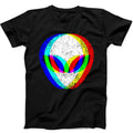 Alien Head Trippy Techno Rave Edm Music Funny Gift Tee Black T Shirt B389