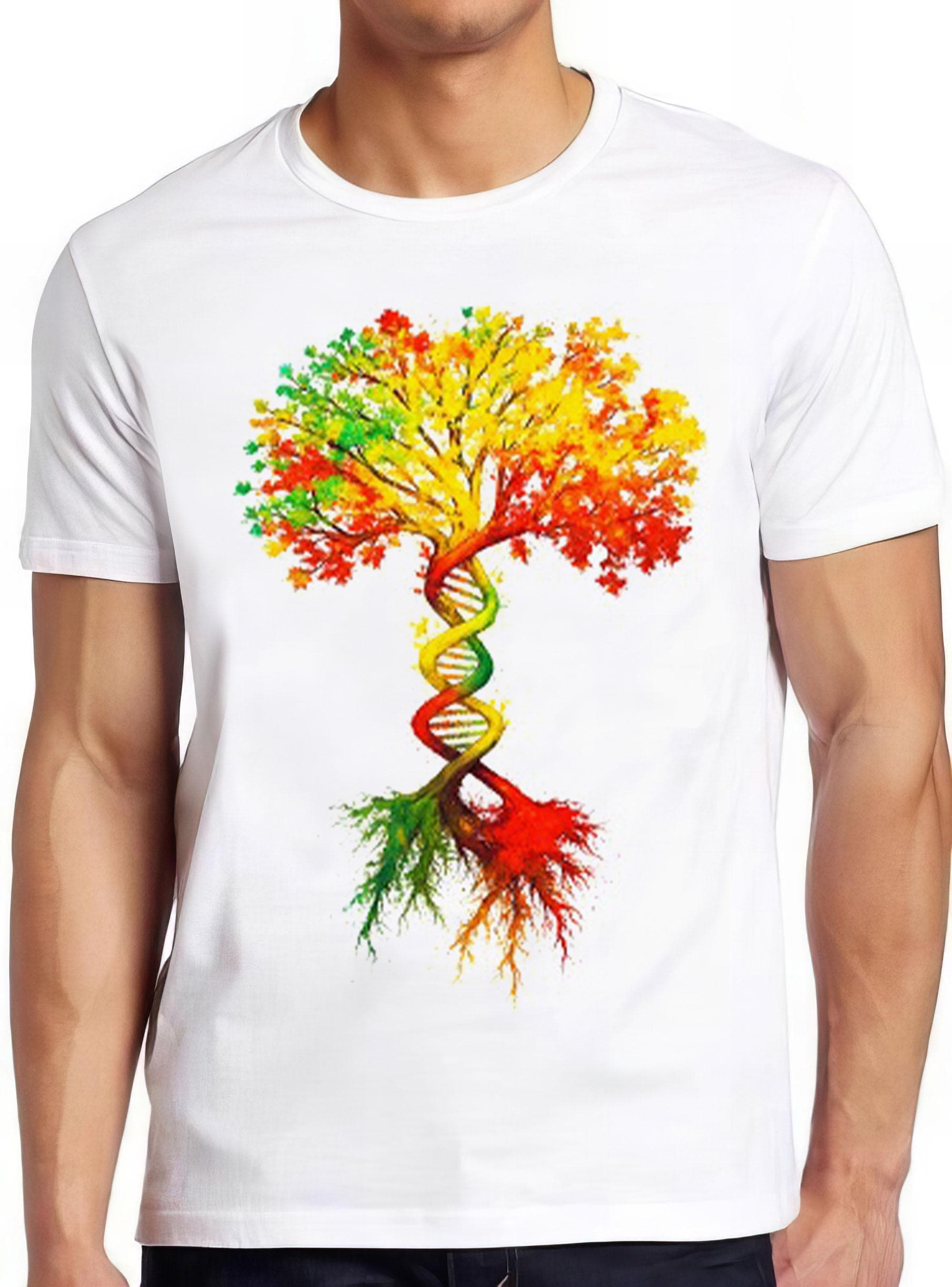 Glitch Tree of Life Nature Planet Universe Earth Funny Gift Tee T Shirt 2786