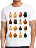 Chickens Cute Chicken Animal Meme Funny Cult Gamer Cool Gift Tee T Shirt 2664
