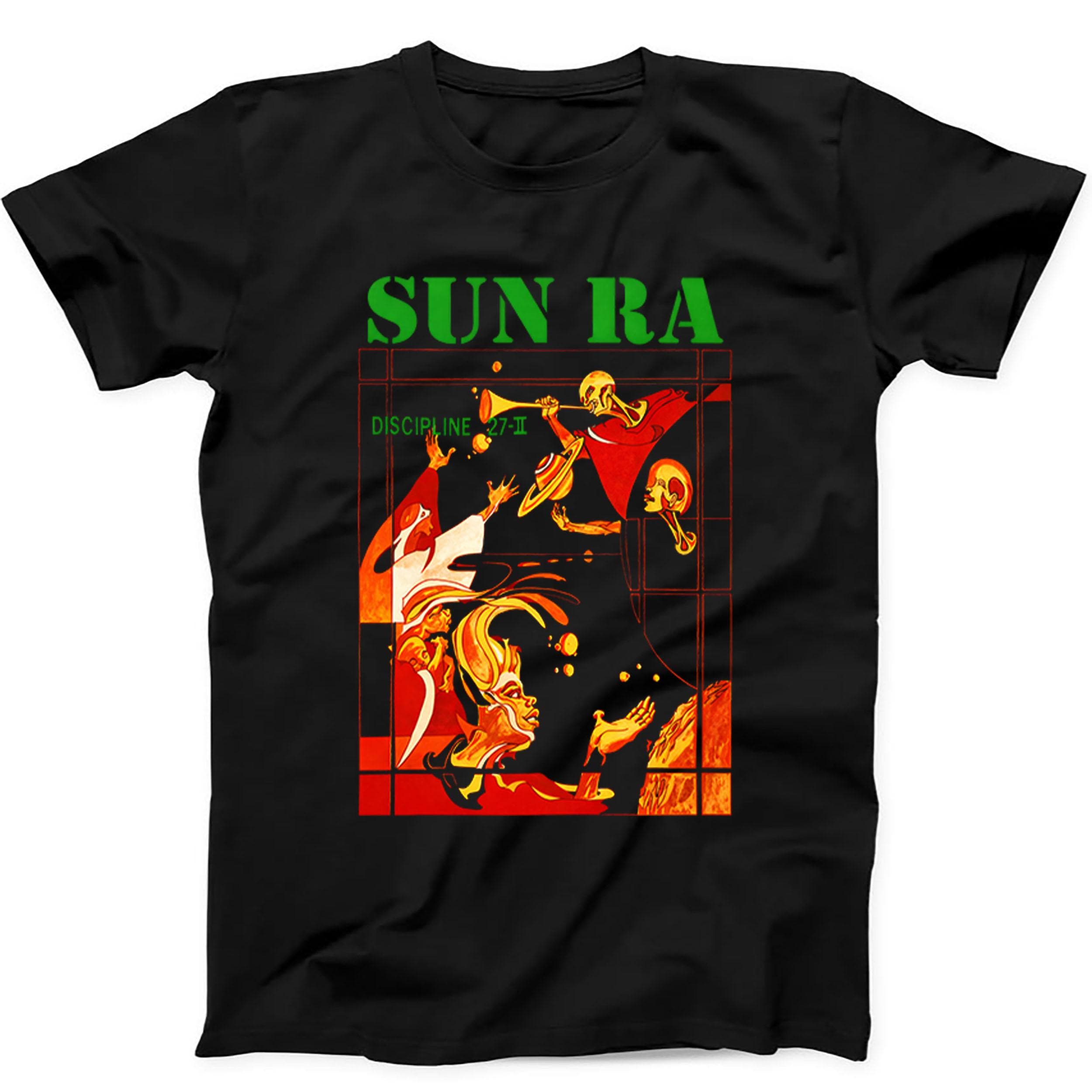 Sun Ra Discipline 27 II Jazz Band Music Gift Tee Black T Shirt 570