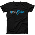 Only Gains GYM No Pain No Gain Manga Funny Gift Tee Black T Shirt B97