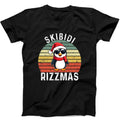 Skibidi Rizzmas Christmas Penguin Funny Gift Tee Black T Shirt 298