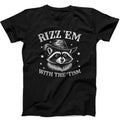 Rizz Em With The Tism Meme Autism Autistic Racoon Gift Tee Black T Shirt 532