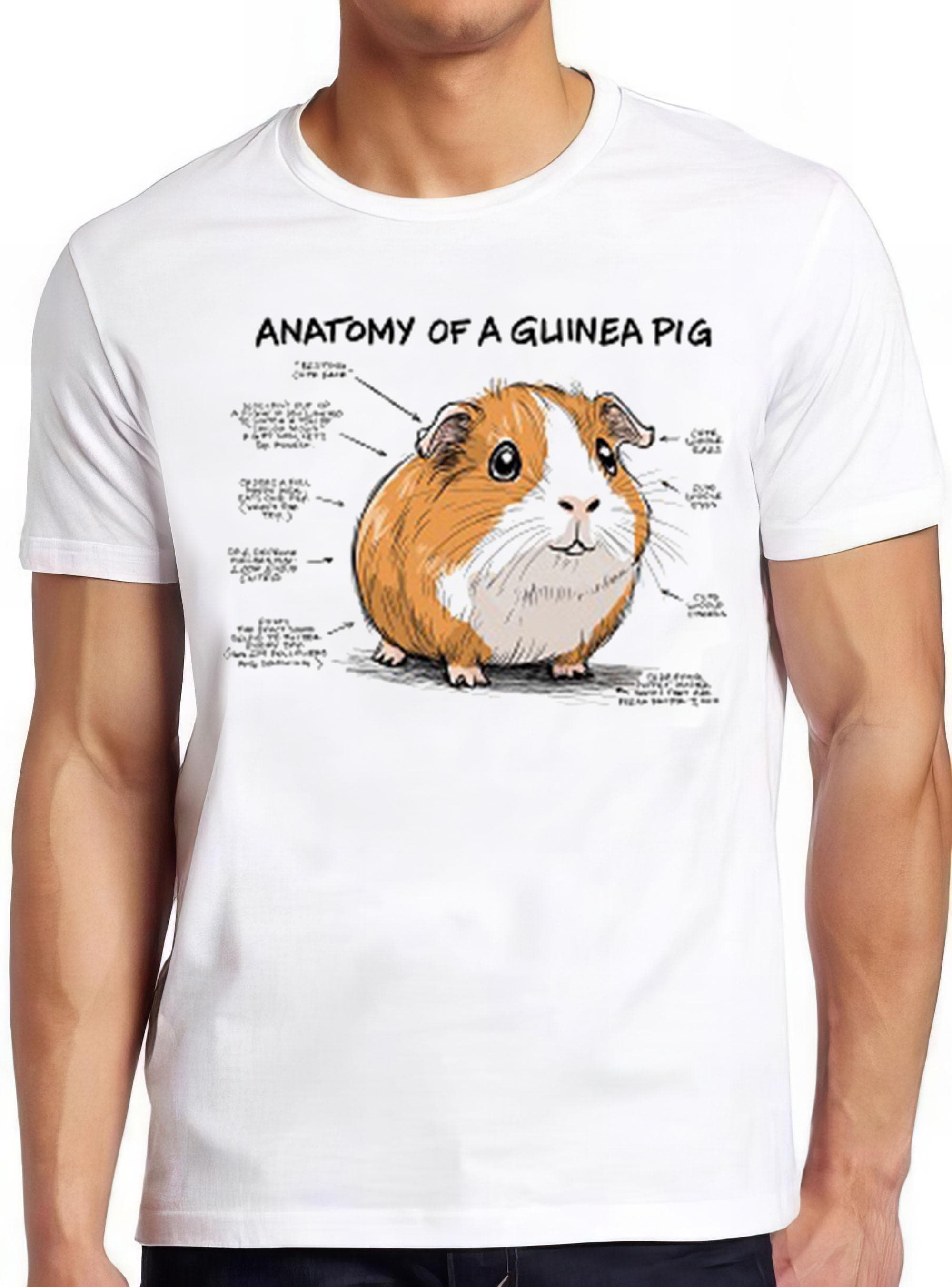 Anatomy Of A Guinea Pig T Shirt Funny Men Women Retro  Cool Gift Tee 2449