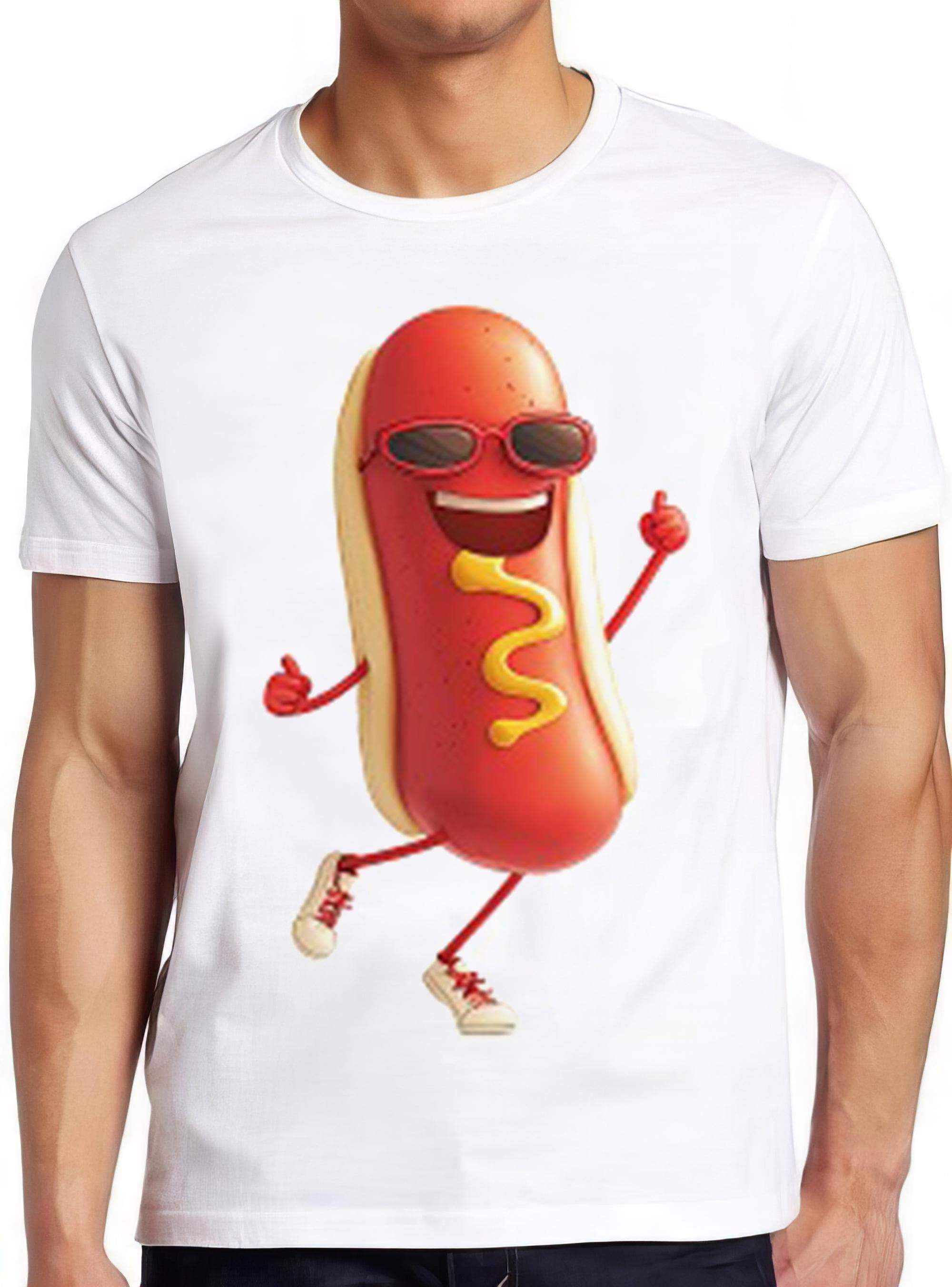 Hot Dog Summer Holiday Vacation Eating Contest Funny Meme Gift Tee Gamer Cult Movie Music T Shirt 2448