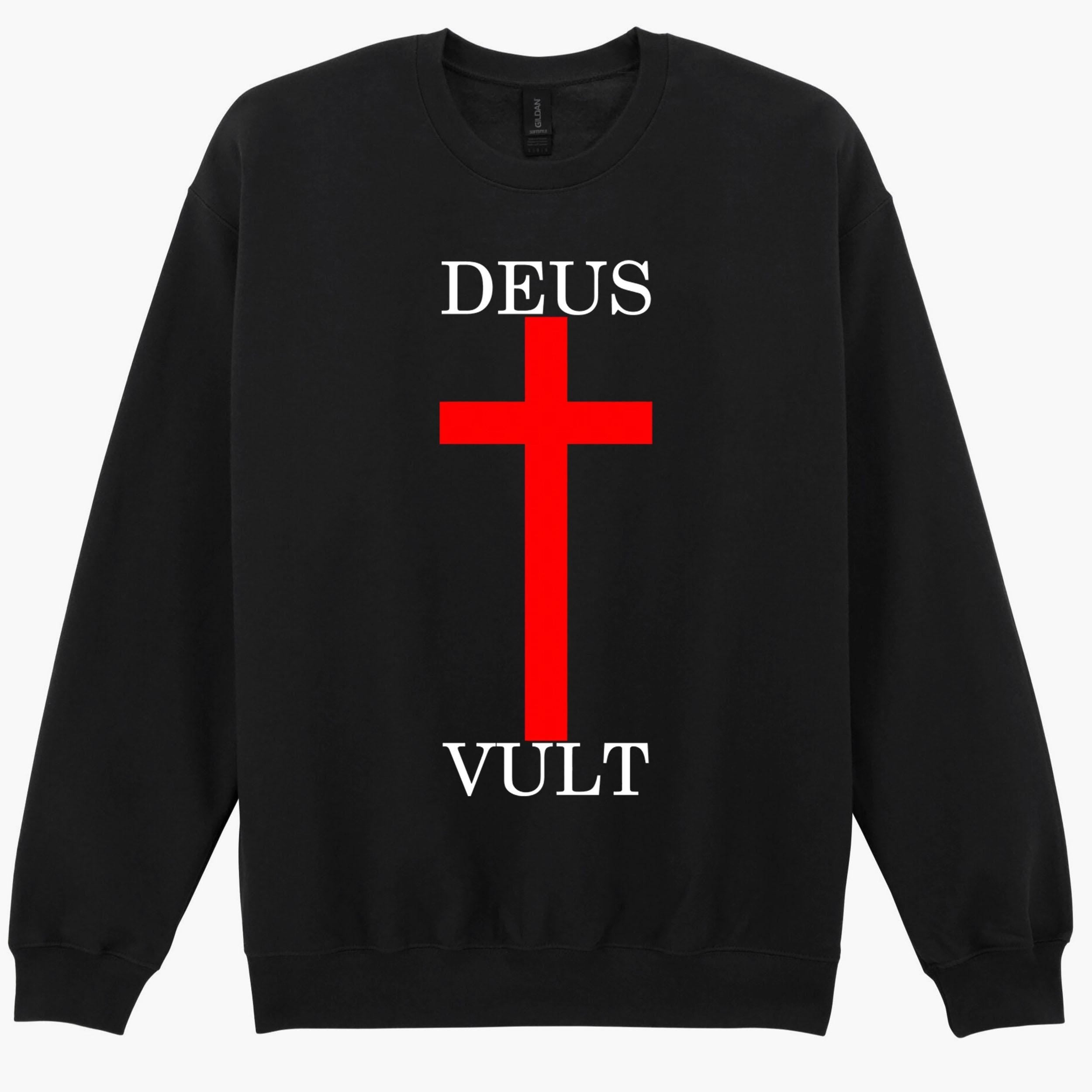 Deus Vult Catholic Religion Christian Crusade Bible Gift Sweatshirt Hoodie 556