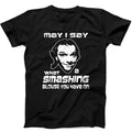 Smashing Blouse British Tv Series Cult Rik Mayall Gift Tee Black T Shirt 619
