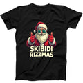 Skibidi Rizzmas Christmas Rizz Santa Funny Gift Tee Black T Shirt 281