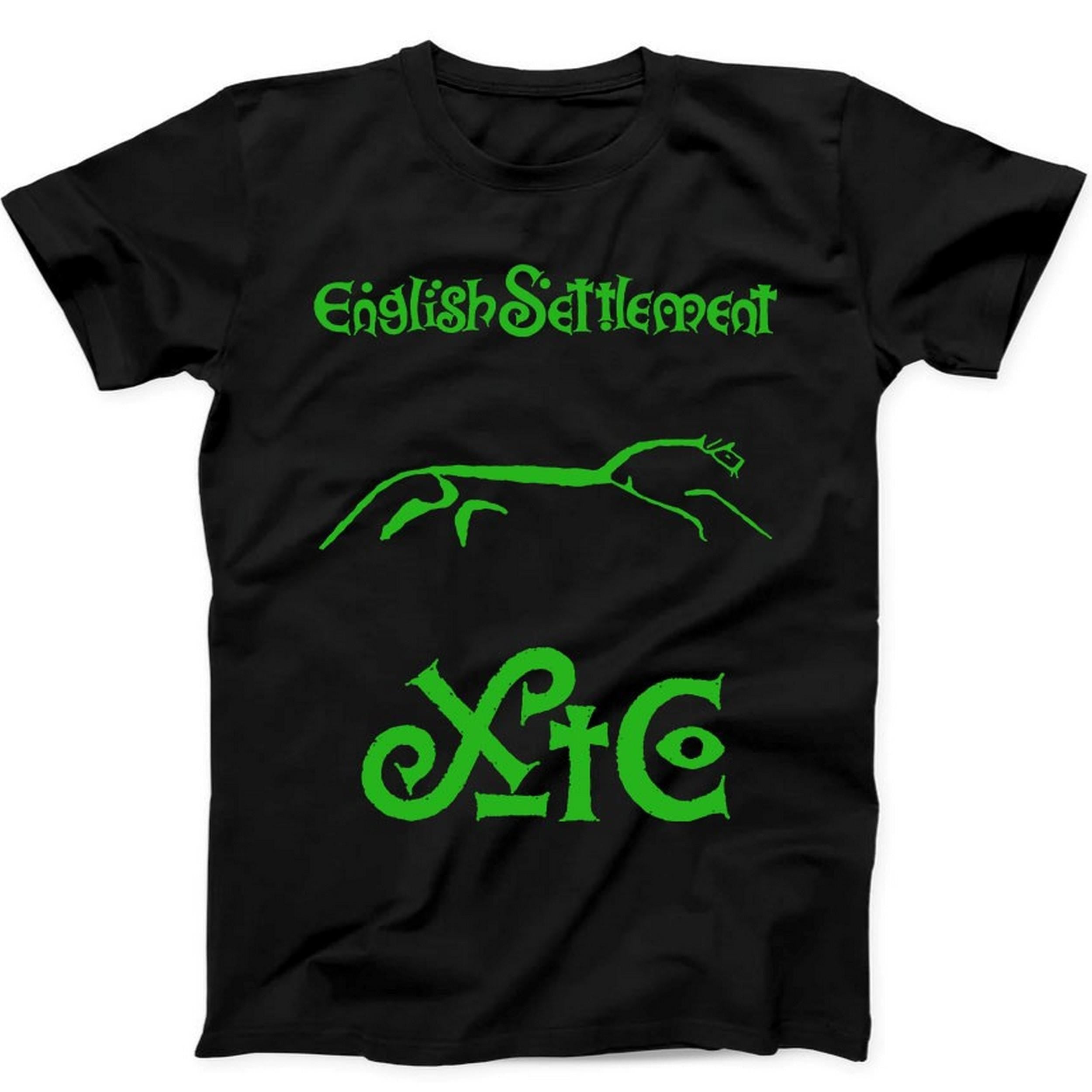 XTC English Settlement New Wave Rock Music Gift Tee Black T Shirt B111