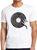 Dj Spinning Vinyl T Shirt Record Dope 80s Turntable Retro  Cool Tee 2401