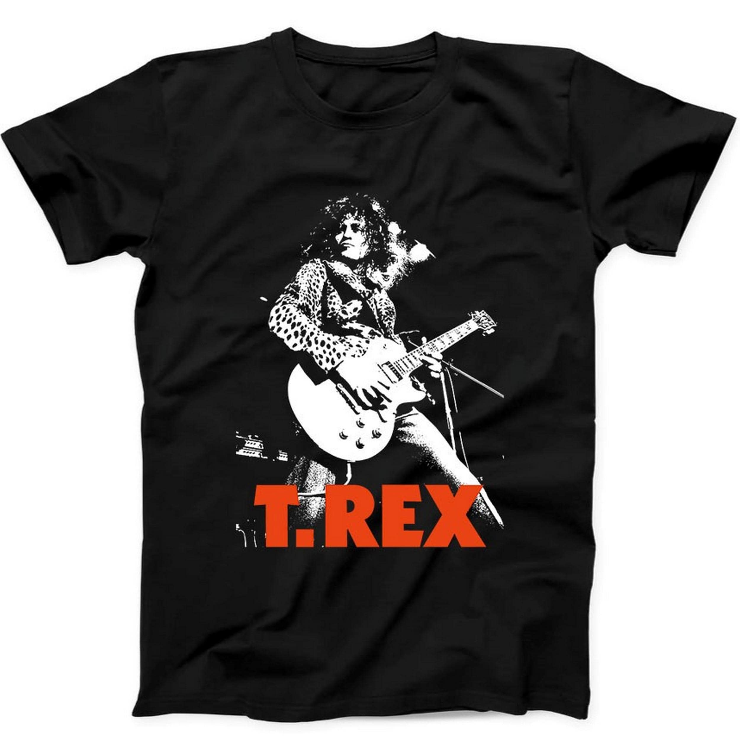 T.Rex Rock Band Marc Bolan Music Trex Best Seller Gift Tee Black T Shirt B54