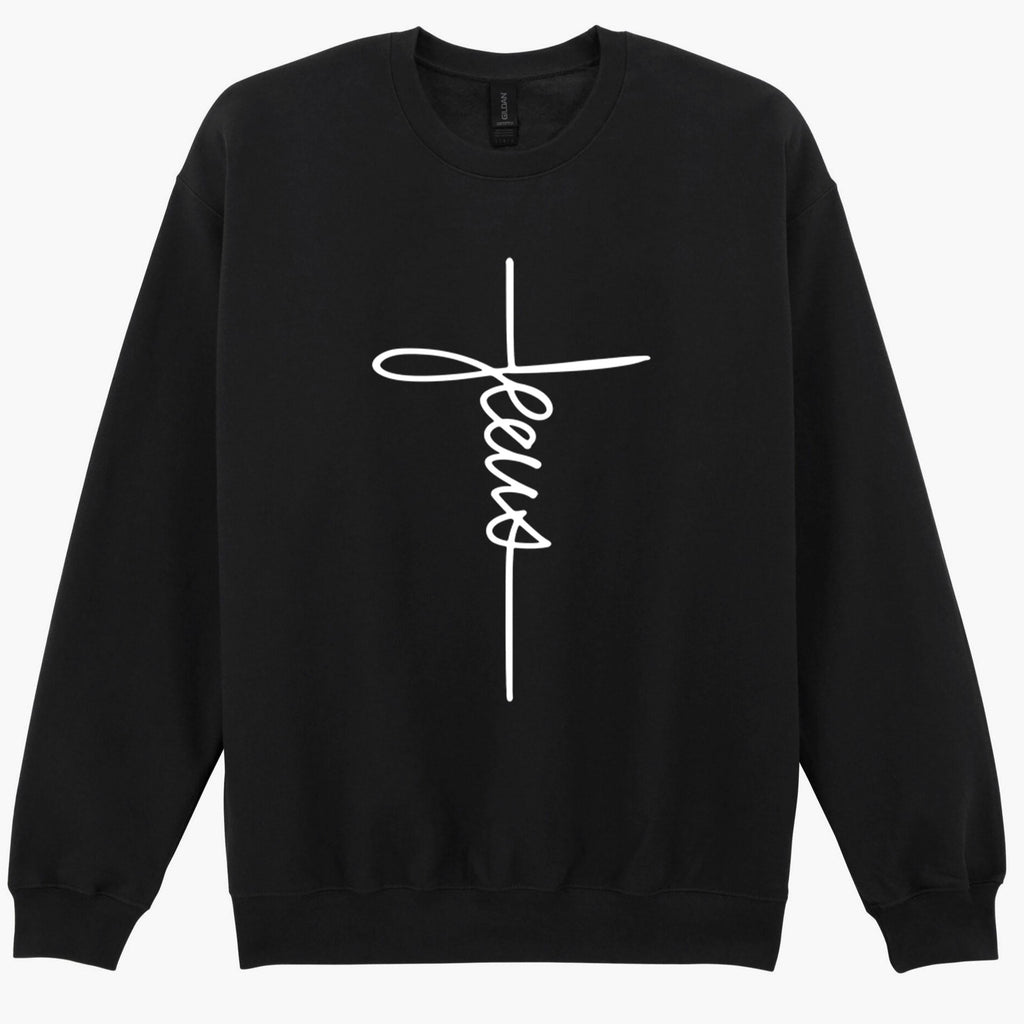 Jesus Christian Religious Signature Cross Love Gift Sweatshirt Hoodie 606