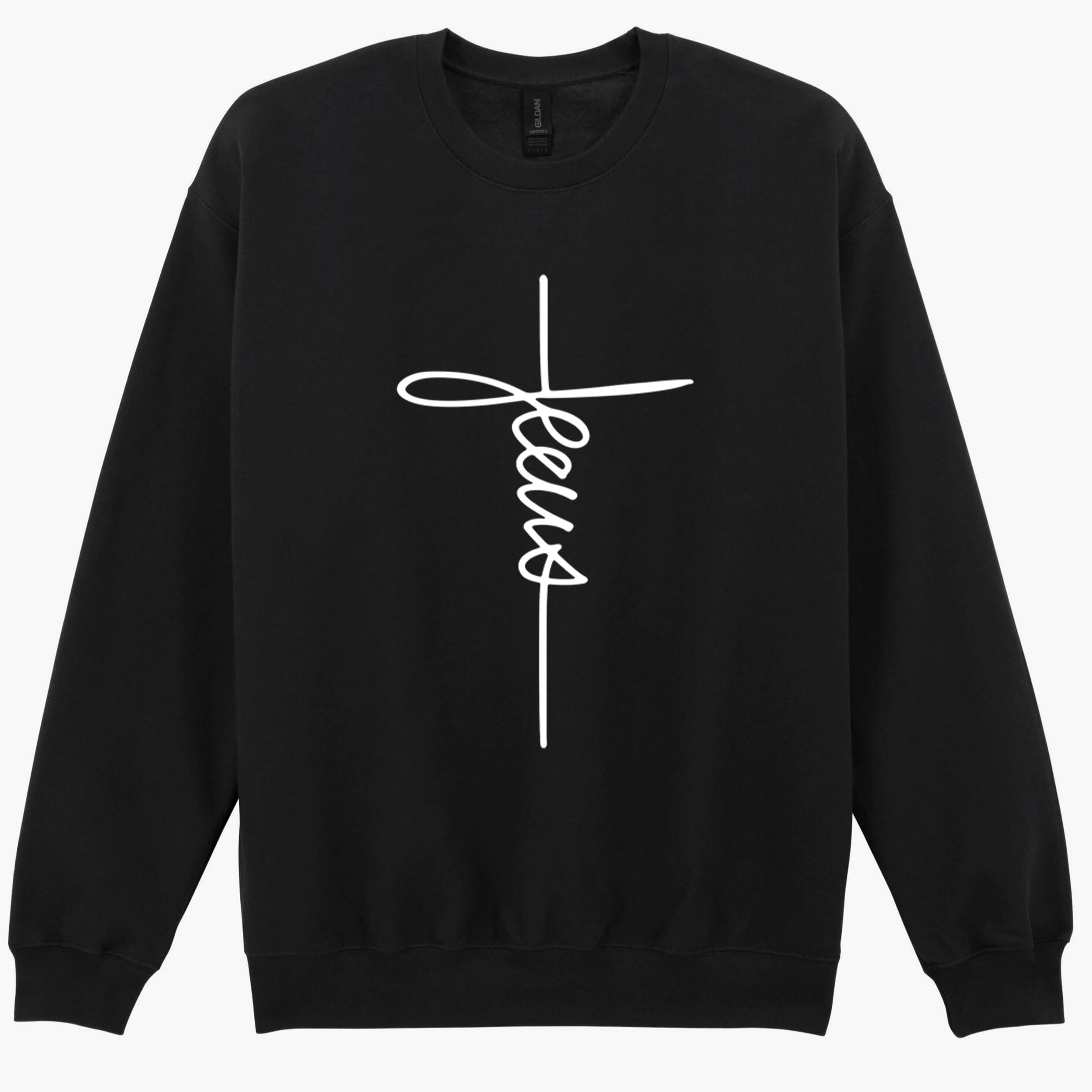 Jesus Christian Religious Signature Cross Love Gift Sweatshirt Hoodie 606