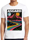 Welcome to Asgard Odin Rainbow River Home of the Gods Poster Funny Style Unisex Gamer Cult Movie Music Meme Gift Tee T Shirt 2574