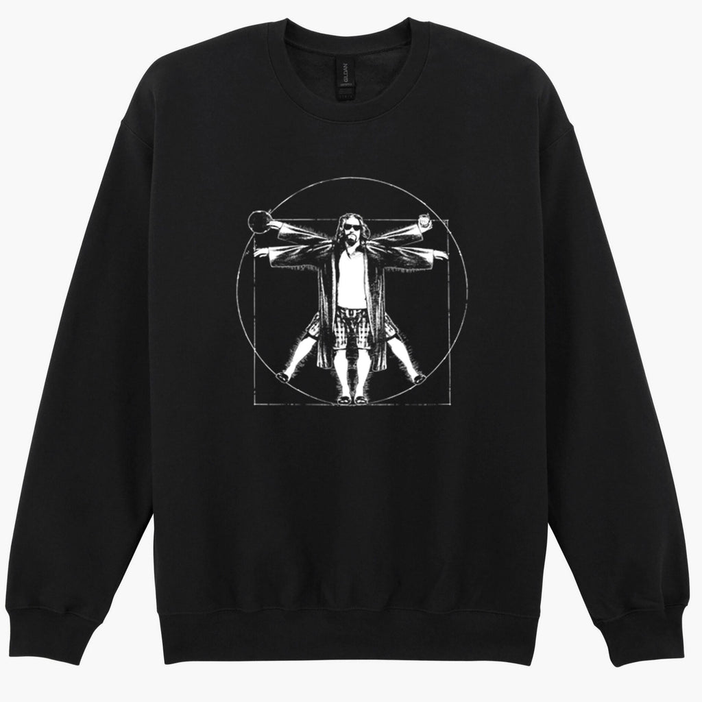 The Big Lebowski Vitruvian The Dude Funny Gift Sweatshirt Hoodie 542