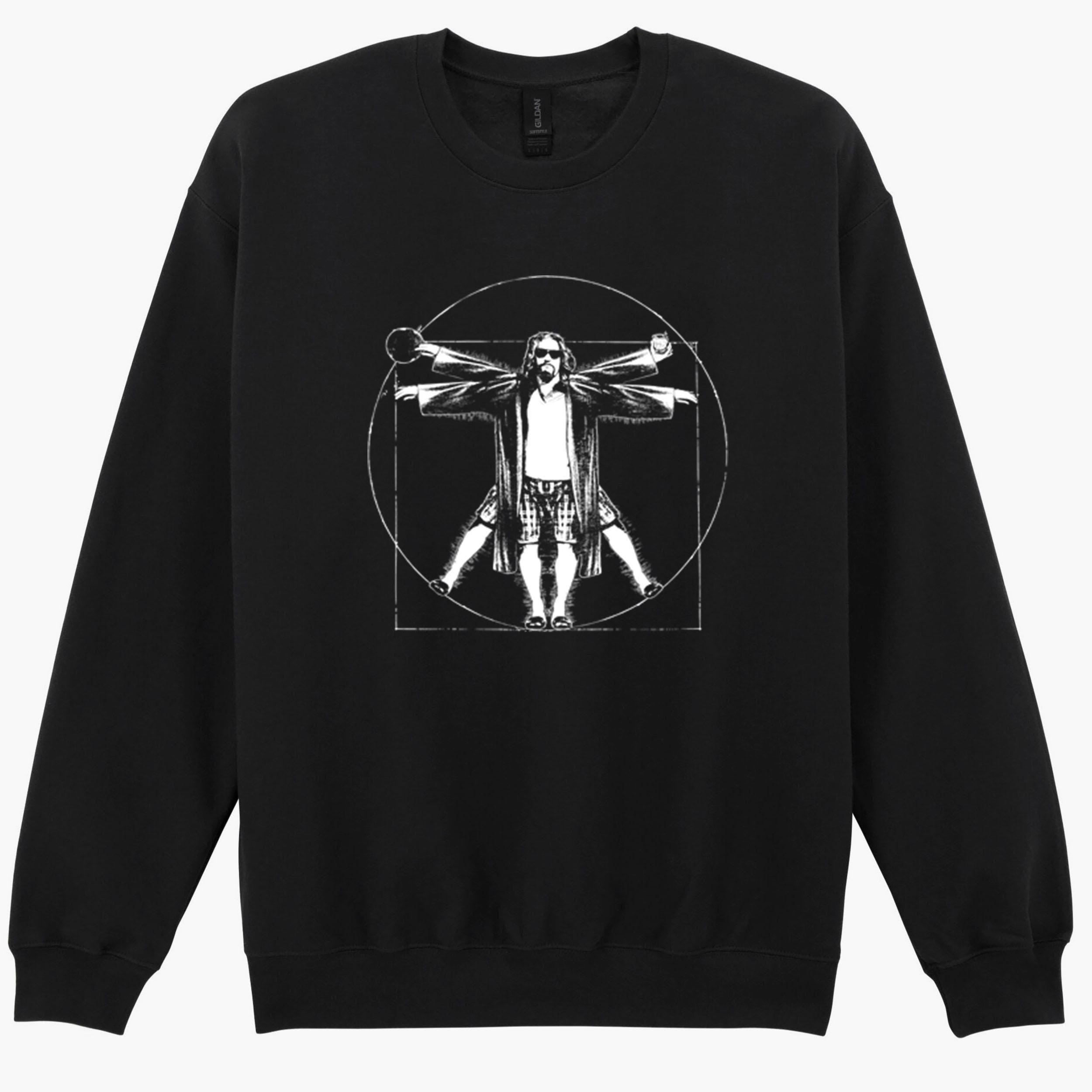 The Big Lebowski Vitruvian The Dude Funny Gift Sweatshirt Hoodie 542